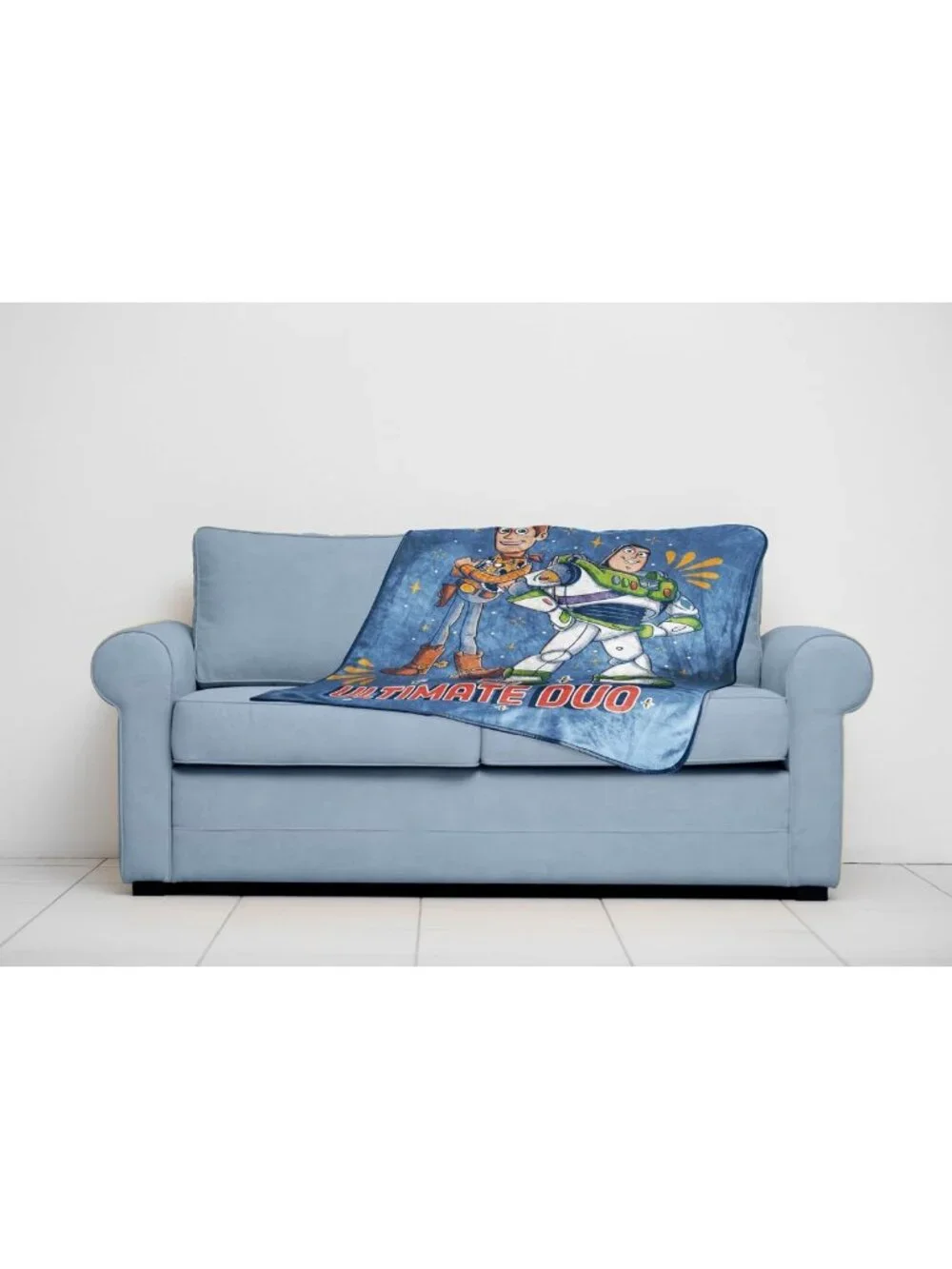 Cozy Plush Throw Blanket for Kids - Soft Fleece Toy Story Décor, 40x50, Blue